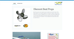 Desktop Screenshot of boatprops123.com