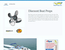 Tablet Screenshot of boatprops123.com